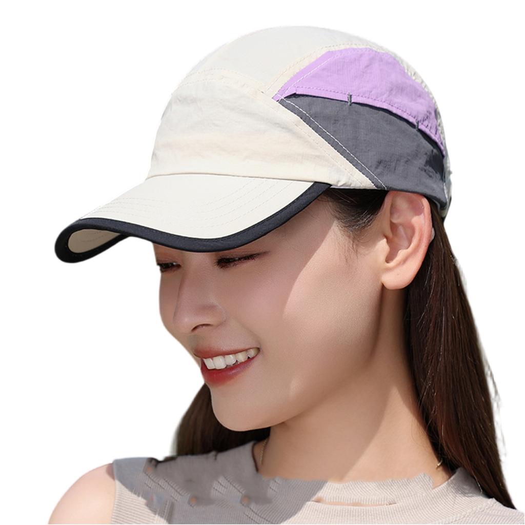 Unisex Quick Drying Baseball Cap, Outdoor Sports Hiking Cap, Thin Breathable Color Blocked Hat