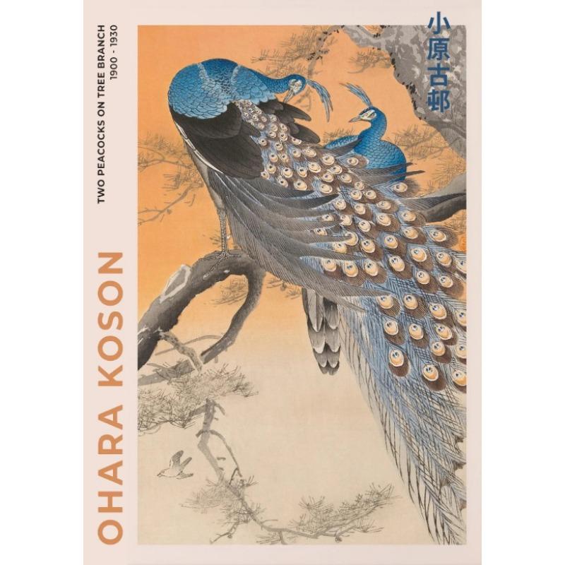 Japanese Wall Poster Vintage Japanese Fine Art Poster Ohara Koson Katsushika Hokusai Prints Canvas Painting Wall Art Decoration