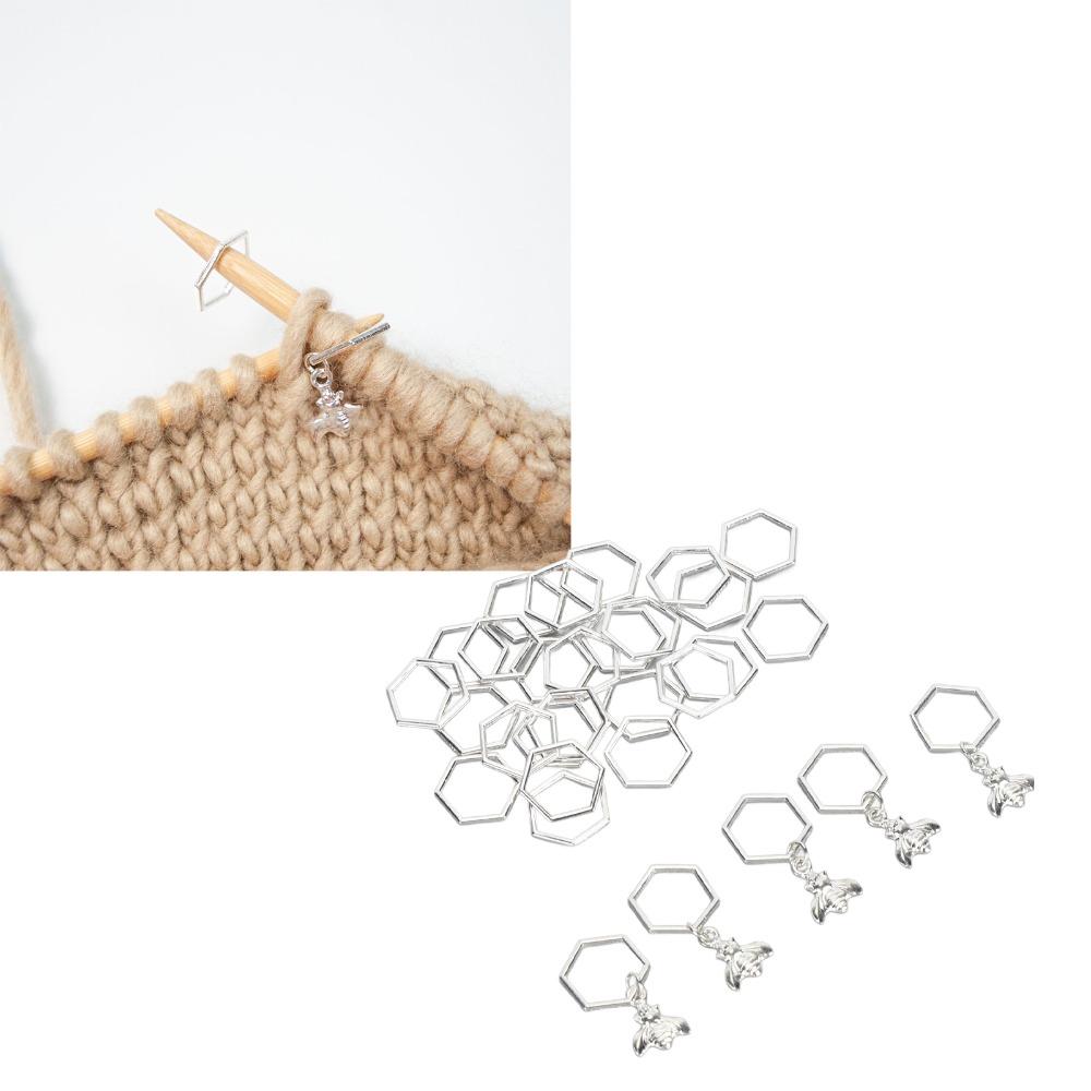 30Pcs Lightweight Design Knitting Stitch Markers Knitting Craft Tools Weaving Craft Projects