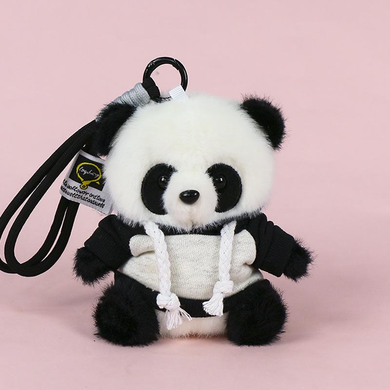 Premium Scented Panda Pendant Backpack: Dressed-Up Panda Doll In Various Styles