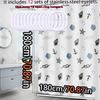 Simple small shell shower curtain Bathroom waterproof curtain opaque privacy protection easy to scrub toilet decoration curtain