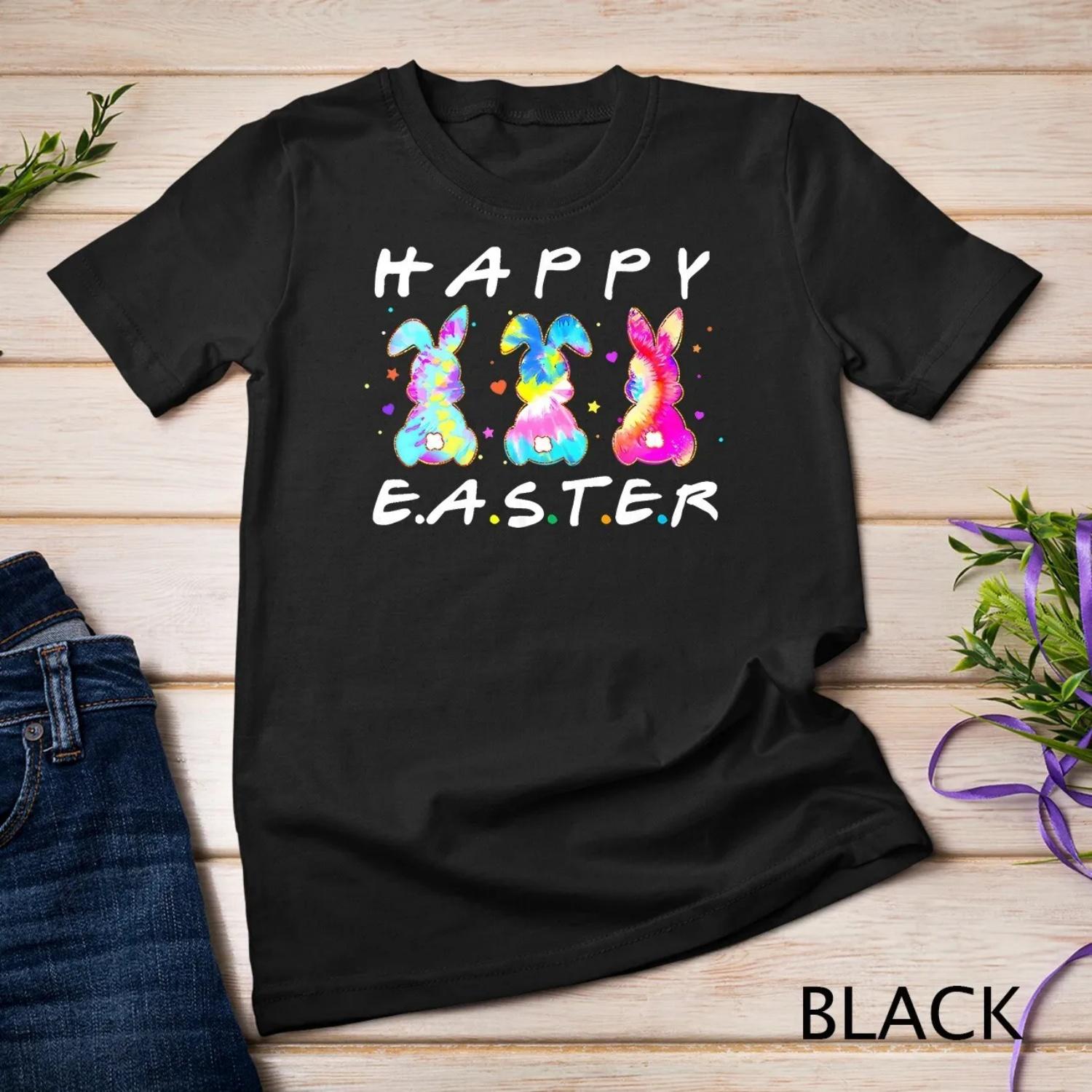 

Happy Easter Day Cute Bunny Funny Rabbit Tie Dye Women Girls T shirt XXXXXL
