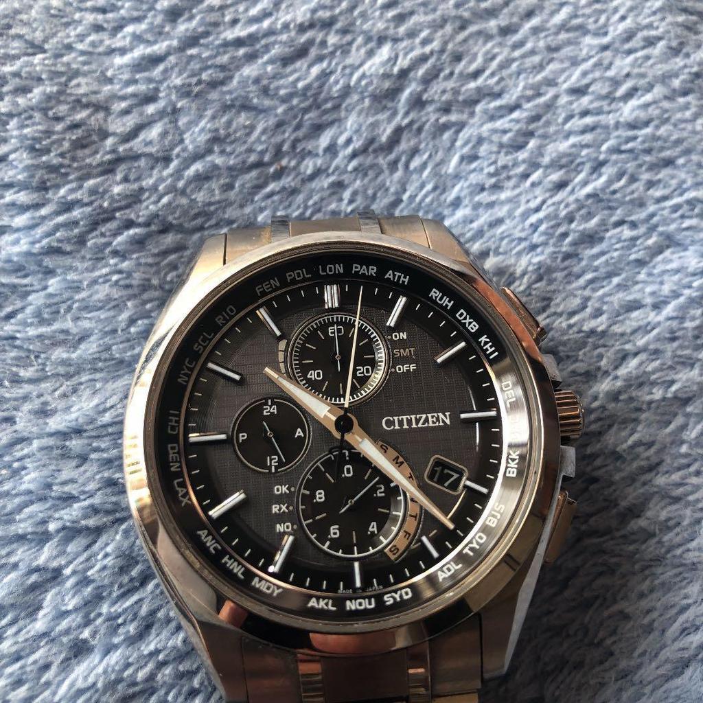Used Citizen CITIZEN Atessa Radio Solar Chronograph