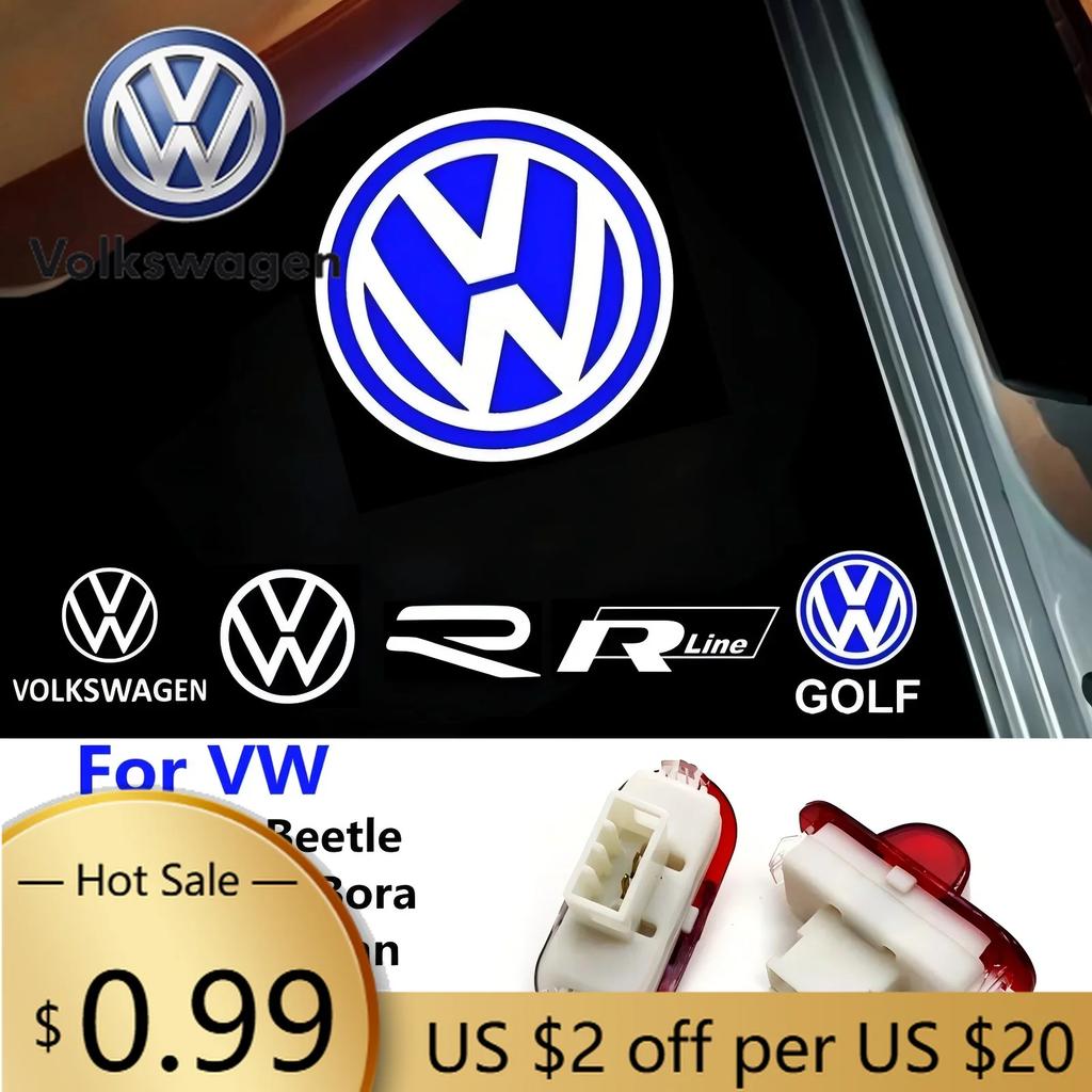 For VW Volkswagen Jetta MK5 Golf 2Pcs For VW Volkswagen Golf 3 4 Sharan Touran Lavida Caddy Beetle Jetta MK4 Bora MK3 Polo LED C