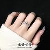 Niche Design Sense Diamond Zir*****Pening Light Luxury High Sense Cold Wind Set Ring Women'S Fashion