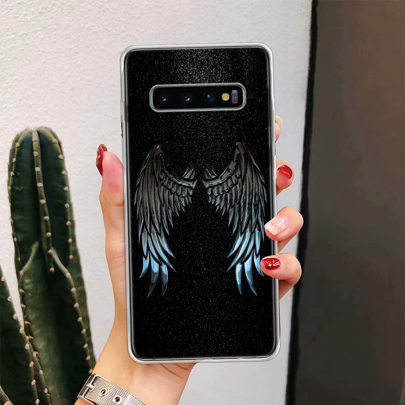 

Angel Wings Feather Phone Case For Samsung Galaxy S26 Ultra S23 S24 S25 Edge S20 FE S21 S22 Plus Soft Print Shell Cover Fundas G Samsung S26 Plus
