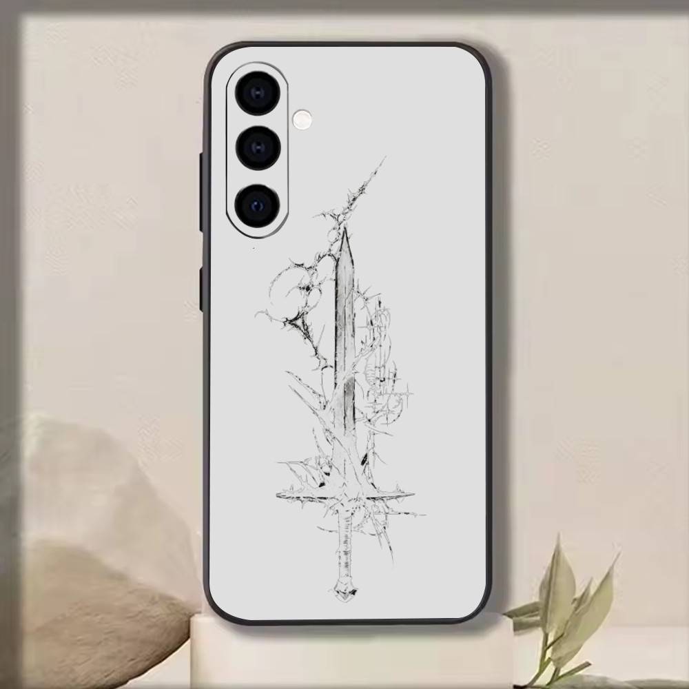 

The Sword Creative Pattern Phone Case For Samsung Galaxy A73,A72,A71,A70,A53,A52,A51,Others Soft Black Cover Samsung a12