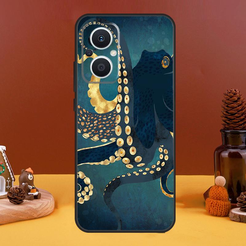Marine Life Ocean Octopus Case For OPPO Reno 10 Pro 11 F 4 5 6 7 8 Lite 4Z 5Z 8T OPPO Find X5 X2 X3 Lite X6 Pro Cover