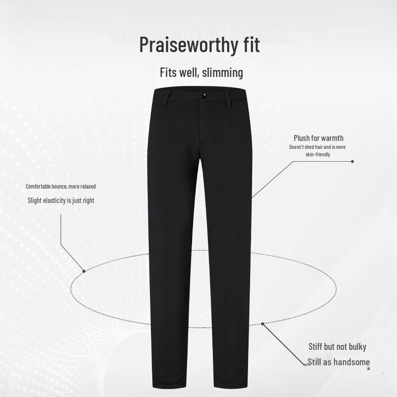 Hodo Herren Fleecegefütterte Thermische Freizeit Hose