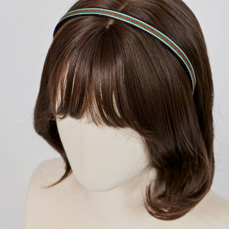 MAIA Gestreifte Stirnbänder (Wähle 2) - Blau, Senfgelb, Orange