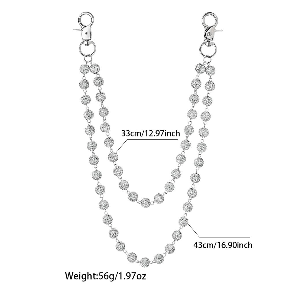 1pc Fashion Street Hip Hop Men's Pant Chain, Waist Chain For Women, Handmade Chain For Men & Women, Suitable For Festivals, Parties