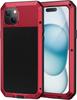 Custodia in Metallo Blindata per IPhone 17 18 Pro Air 17e 16e 16 15 14 13 12 11 Pro Max XS XR 8 7 Plus Copertura Resistente Protezione Schermo
