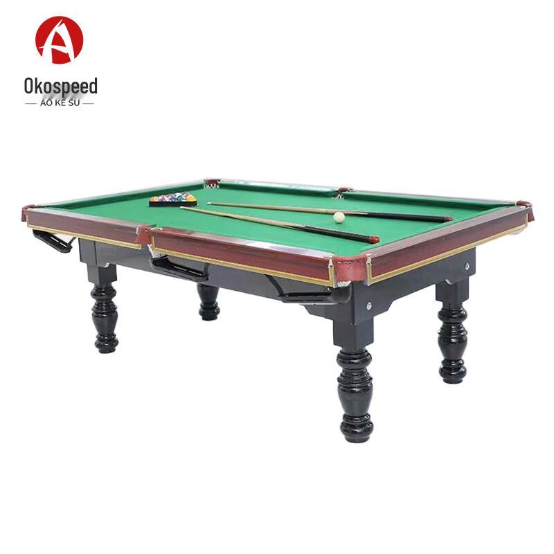Стандартный домашний бильярдный стол Aokesu, черный, на 8 футов 7ft