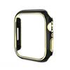 Dual Color Case for Apple Watch S10 42mm 46mm 45mm 44mm PC Hollowed Out Protective Case for Iwatch S9 S8 40mm 41mm 38mm