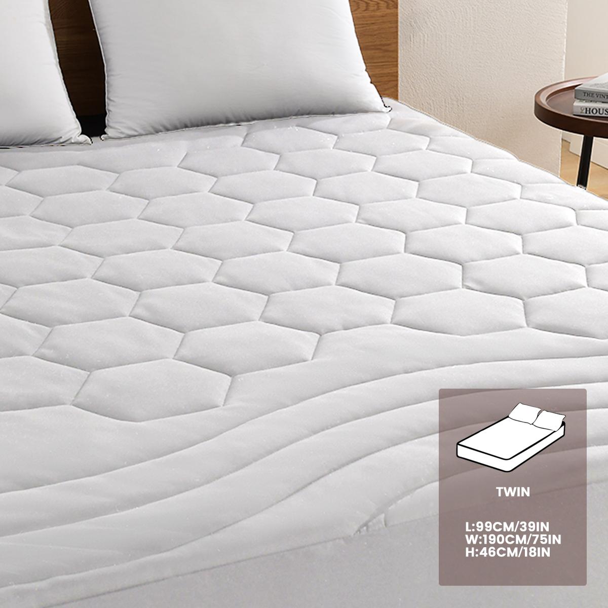 

Матрас Texstead, четыре размера, глубокий карман 8-21 дюймов, ультрамягкий стеганый чехол, подходит для общежития, дома, отеля 39x75x18in белый