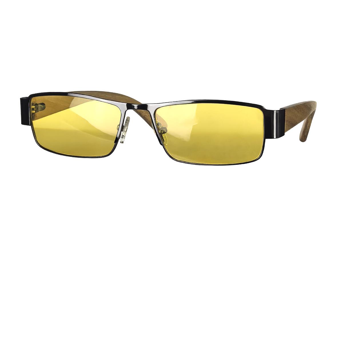 

SHINU anti blue light lenses yellow driving glasses sleep glasses red lens orange gamging lens with wood leg frame