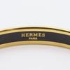 Used HERMES bracelet Emaille PM enamel/metal 17.1g blue gold Cloisonne