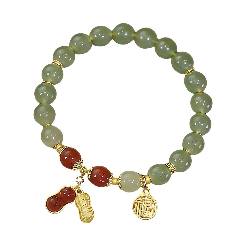 Modern Chinese Inspired Bead Bracelet Elegant Wristband Handmade Beads Jewelry Fashion Accessory For Ladies