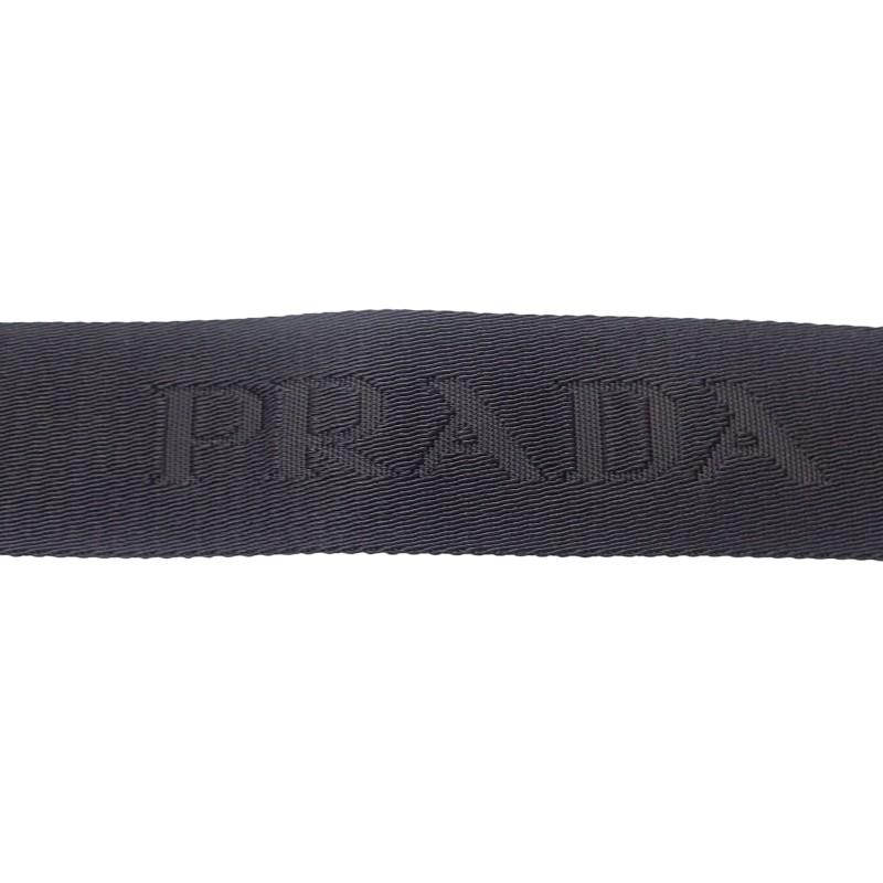 PRADA  2VH069 Shoulder Bag black polyester/Safiano mens