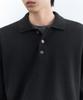 MUSINSA STANDARD [Victoria Wool] Minimal Collared Knit [Dark Gray]