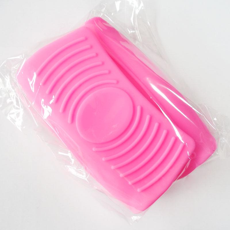 

Утолщенная многоцветная силиконовая миска и тарелка, прихватка-клипса розовый