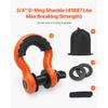 SucceBuy Heavy Duty Tow Strap Recovery Kit Tree Saver Winch Strap, Triple Reinforced Loop & Protective Sleeves for Truck SUV ATV