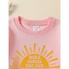 Here Comes The Sun 2026 New Girls' Long-sleeve Casual Crewneck Sweatshirt, Suitable for Outdoor Sports and Casual