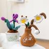 30Cm Artificial Flower Plush Toy Cute Green Plants Bloom Cactus Sunflower Rose Soft Dolls Kawaii Home Decoration Xmas Gift