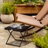 Side Table Made of Poly Rattan, Foldable, Coffee Table, Tray Balcony Table, Garden Table, Sofa Table, Tea Table, Garden Furniture