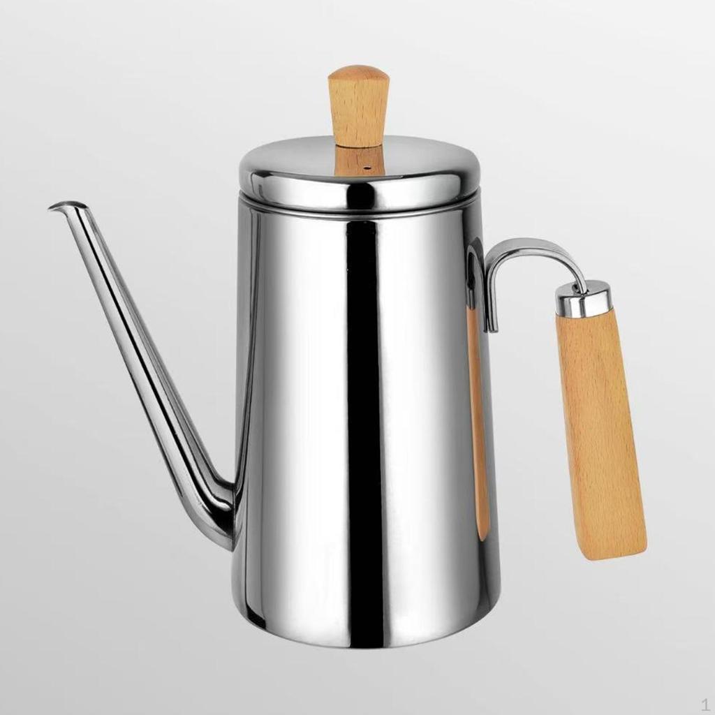 Edelstahl Ölspender Flasche Küche Einfaches Ausgießen mit Komfortablem Griff Topf Vielseitig