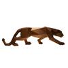 3D Printed Cheetah Figurine, Compact Geometric Faceted Cheetah Sculpture, Minimalist Leopard Statue for Home Office Decor Gift