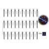 30 buc Lumini Solare pentru Cale cu 8 Moduri 6.5m LED-uri Schimbătoare de Culoare Lumini Decorative Solare pentru Gazon Curte Patio
