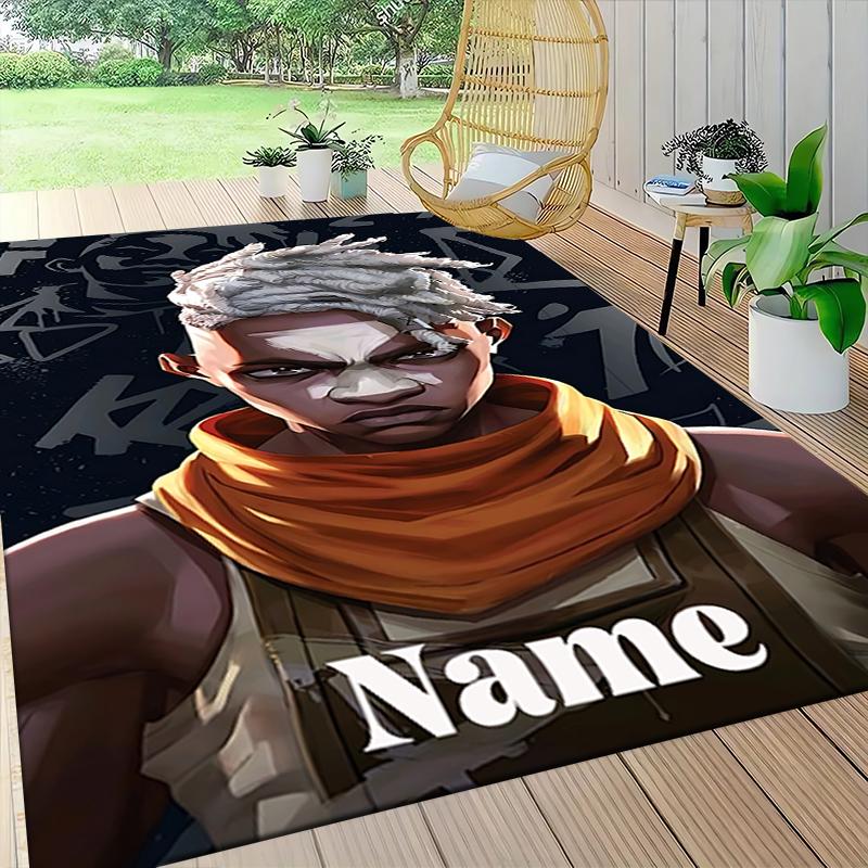 Custom Name Sniper Skull Artwork Carpet Rug Customizable Soft Washable Anti-Slip Home Living Room Sofa Mats Personalized Rug. 0909163