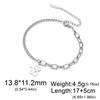Lucktune Cute Cartoon Kitten Pendant Bracelets for Women Stainless Steel Sweet Cat Animal Chain Bracelets Fashion Jewelry Gifts