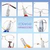 Hanchen Eyeglass Tool 6 Screwdrivers 8 Stainless Steel Eyeglass Repair Optical Lens for Opticians Kit, + Pliers, Handle, Tool, Hand, Multi-Function,
