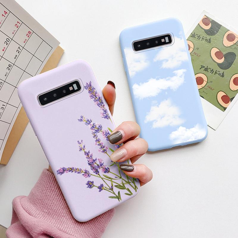 Case For Samsung Galaxy S10 Plus S 10 S10E Cover Cloud Graffiti Illustration Kanagawa Label Silicone Fundas For Samsung S10 S10e