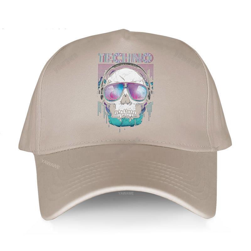 Módní značka Baseballové čepice sunmmer Snapback Hat unisex Awesome Techno Music Skull Head Adult nejnovější golfová čepice Prodyšné klobouky