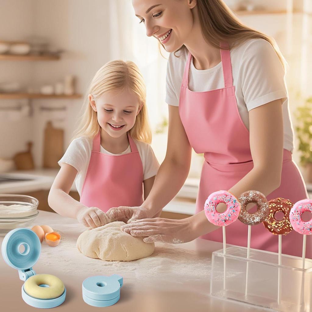 Cake Pop Mold Easy Circle Cake Pop Cutter Mold Easy-Release Dessert Maker Aid For Soft Clay Chocolate Rice Balls Mochi Cookie