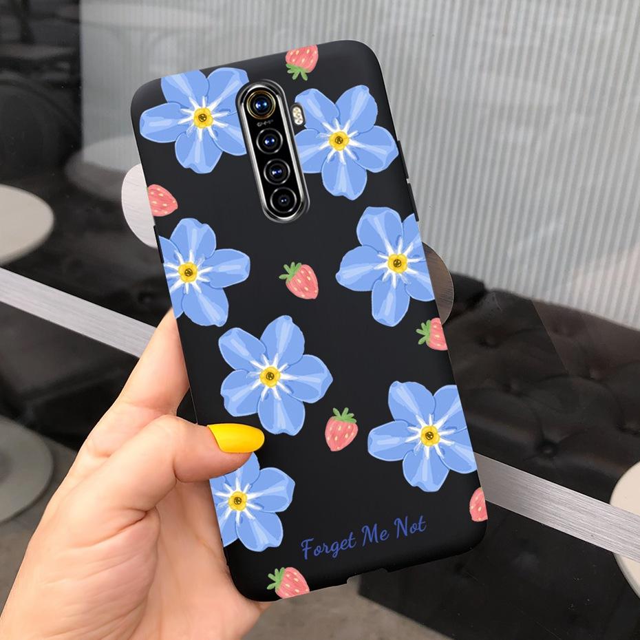For Realme X2 Pro Phone Case Realme XT X2 Lovely Printing Candy Color Silicone Back Cover For RealmeX2 X 2 Pro XT Soft TPU Coque
