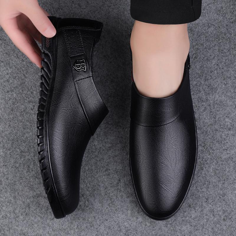 Fashion Handmade Men's Flats Genuine Leather Men Shoes Casual Brand Men Loafers Italian Moccasins Breathable Slip On Men Dress Shoes