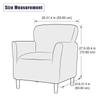 Waterproof Chair Covers with Arms Stretch Chair Slipcover for Living Room Pet Universal Anti Slip Armchair Furniture Protector