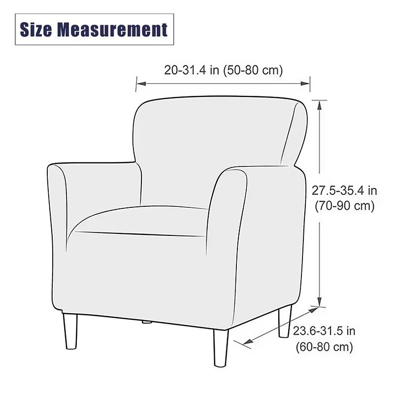 Waterproof Chair Covers with Arms Stretch Chair Slipcover for Living Room Pet Universal Anti Slip Armchair Furniture Protector