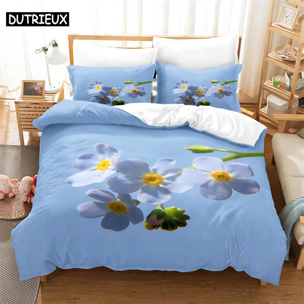 Flower Plants Bedding Set Duvet Cover Set 3d Bedding Digital Printing Bed Linen Queen Size Bedding Set Fashion Design