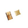 Elegant Simulated Tree Stump Wall Clock And Throw Pillow Cover for Home Decoration Lightweight