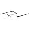 Metal Half Frame Prescription Eyeglasses for Men Blue Light Blocking Nearsighted Glasses 0 to -6 0 Diopters