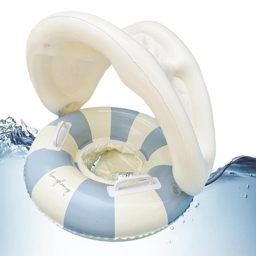 Pool Inflatable Toys for Swimming Ring with SunShade Pool Float Seat Swim Tube Baby Swimming Circle Beach Pool Party Toys