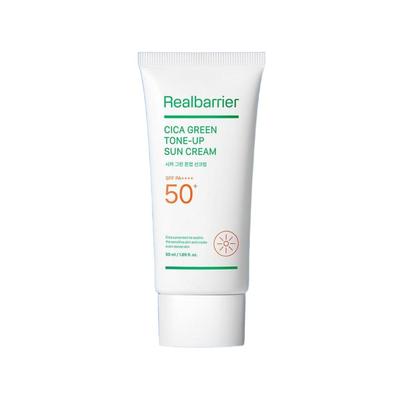 Cica Green Tone Up Sun Cream SPF 50+ PA++++ 50ml Redness Correcting Daily Sunscreen