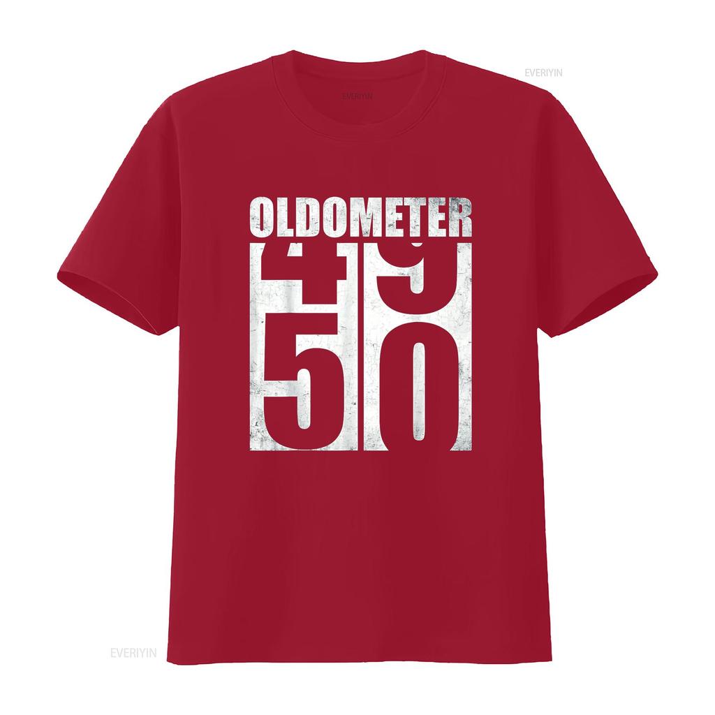 50. Geburtstag Oldometer 49 50 Vintage Lustig s T-Shirt vintage Gewaschen Leicht gedehnt Weich Vielseitig Bequem Atmungsaktiv