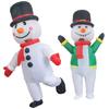 Xmas Funny Inflatable Costumes Gingerbread Snowman Woman Halloween Carnival Party Suit Special Use Role Props Clothing