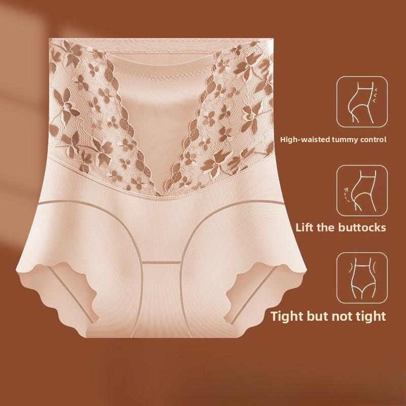Large Women Spring and Summer Postpartum Shaping Waist Beauty Two in One Hip High Waist Abdominal Underwear